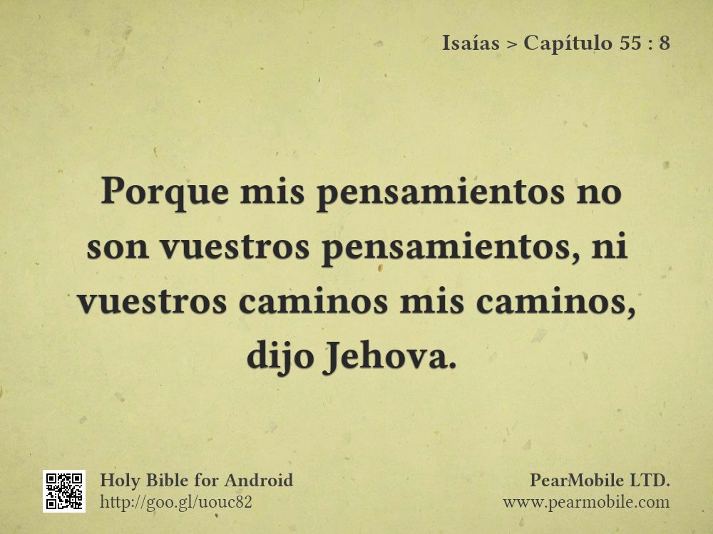 Isaías, Capítulo 55:8